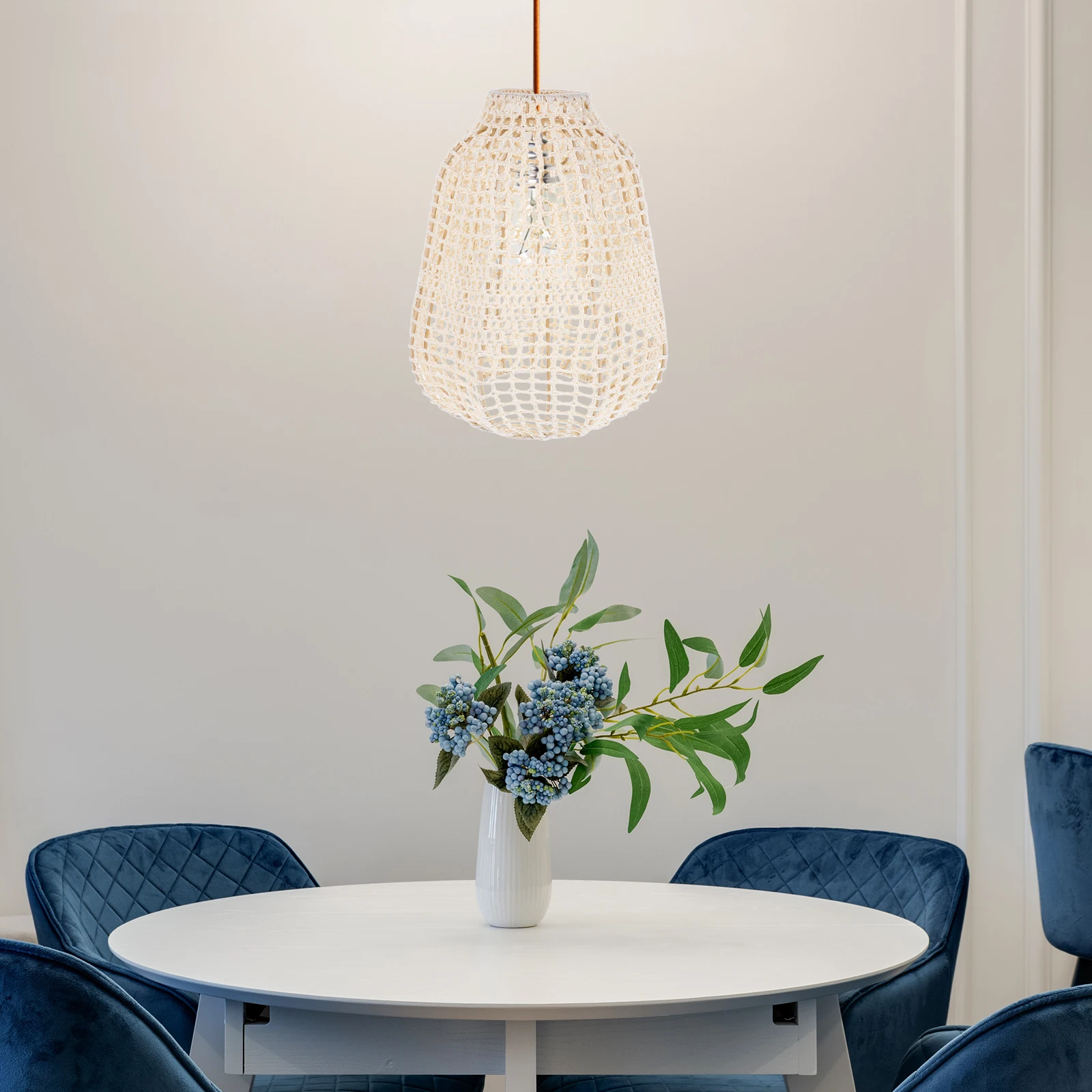 Handmade Cotton Rope Lamp Shade Woven Boho Decorative Light Shade Replacement Macrame Covers Chandeliers Pendant Floor Ceiling
Handmade Cotton Rope Lamp Shade Woven Boho Decorative Light Shade Replacement Macrame Covers Chandeliers Pendant Floor Ceiling