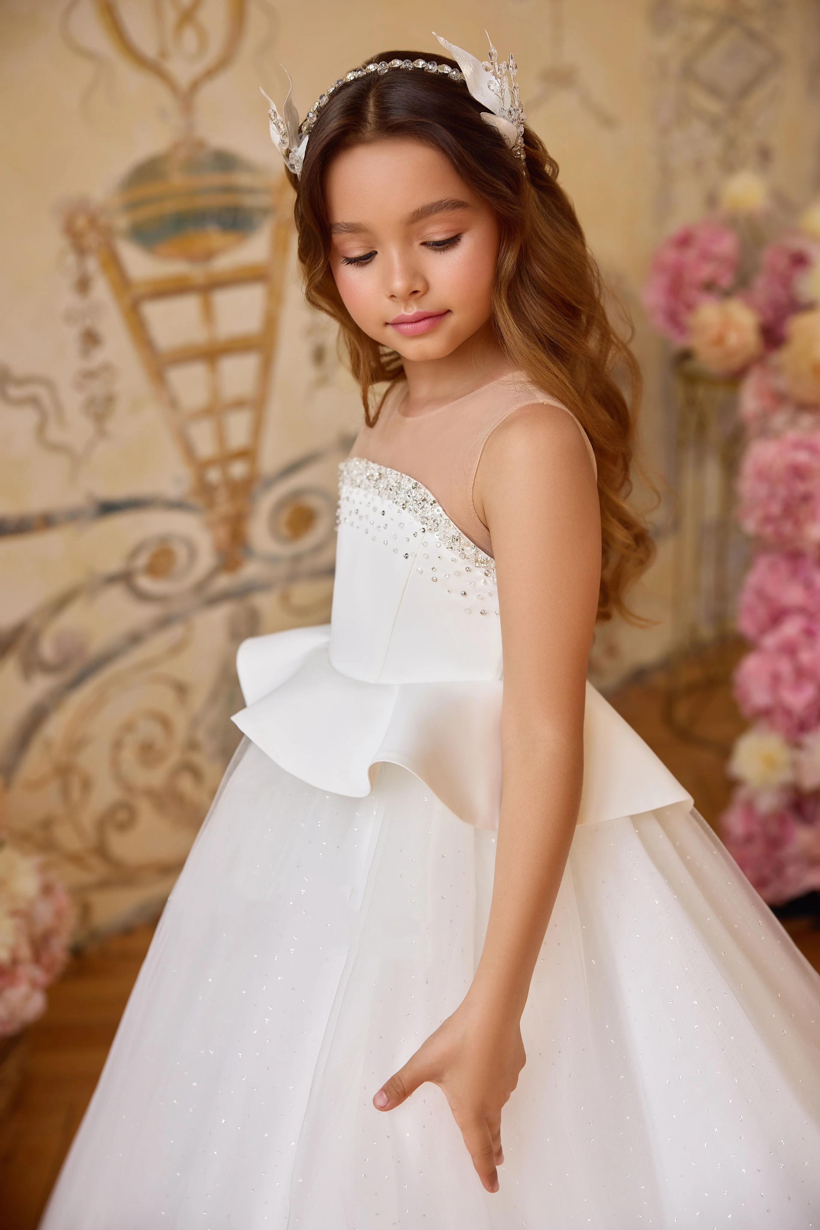 Elegant Flower Girl Dress For Wedding Tulle Puffy Beading Sleeveless Kids Birthday Party First Communion Ball Gowns Customized
Elegant Flower Girl Dress For Wedding Tulle Puffy Beading Sleeveless Kids Birthday Party First Communion Ball Gowns Customized