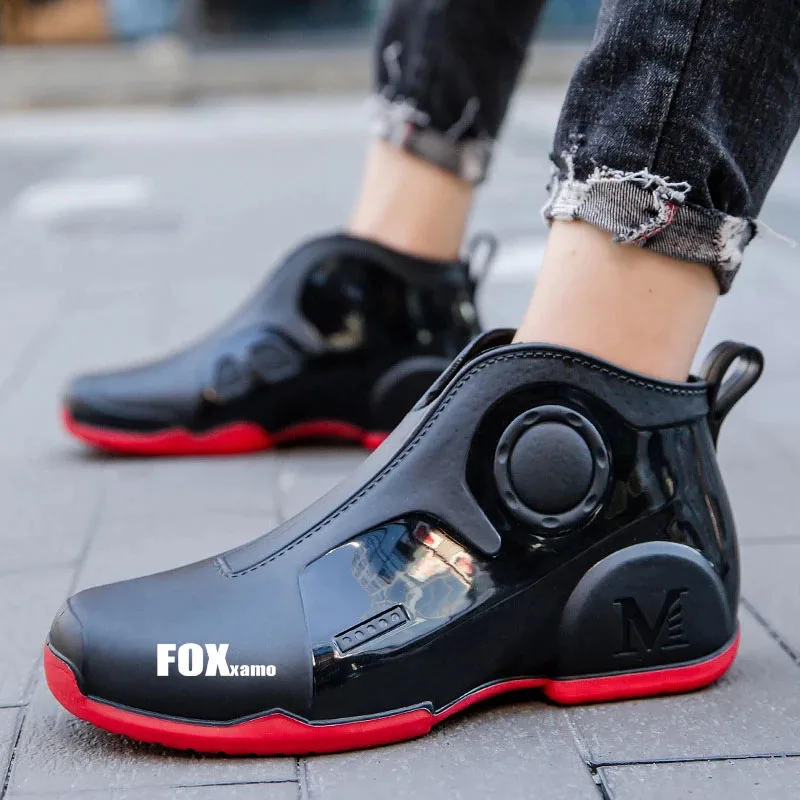 2023 Men Outdoor Fishing Shoes Punk Ankle Rubber Boots Waterproof Strong Blocking Water Shoes Cycling Kitchen Shoes Size 39-44
2023 Men Outdoor Fishing Shoes Punk Ankle Rubber Boots Waterproof Strong Blocking Water Shoes Cycling Kitchen Shoes Size 39-44