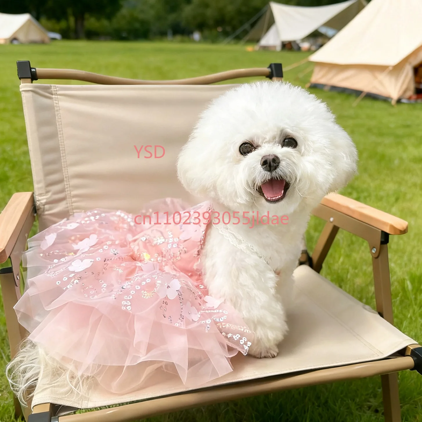 Gilt Wedding Princess Dress, Cute Spring Summer Outfit for Dogs and Cats
Gilt Wedding Princess Dress, Cute Spring Summer Outfit for Dogs and Cats