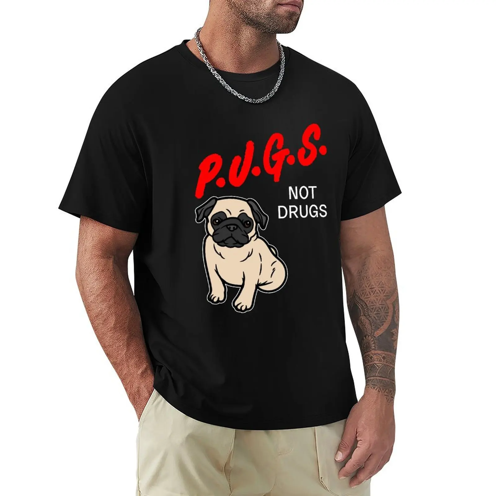 PUGS NOT DRUGS 80s Retro DARE T-Shirt graphic tee shirt custom t shirt summer clothes fitted t shirts for men
PUGS NOT DRUGS 80s Retro DARE T-Shirt graphic tee shirt custom t shirt summer clothes fitted t shirts for men