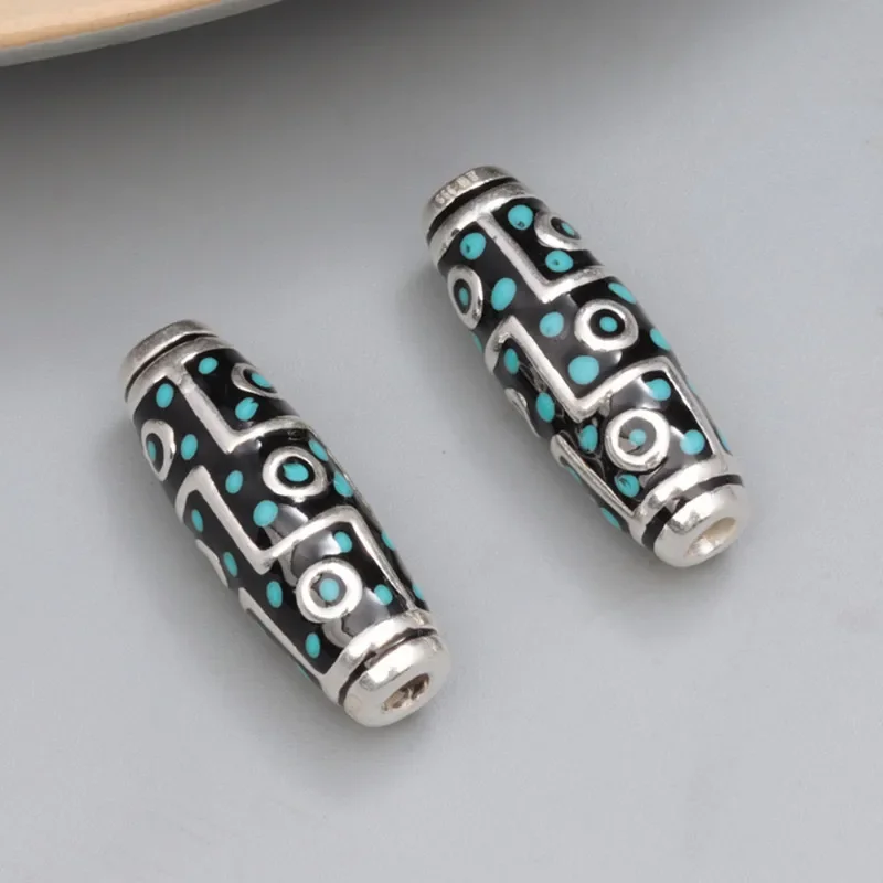 Light-weight 999 Silver Nine-Eye DZI Bead Silver Tibetan 9 Eyes Beads Pure Silver Good Luck Beads DIY Jewelry Findings
Light-weight 999 Silver Nine-Eye DZI Bead Silver Tibetan 9 Eyes Beads Pure Silver Good Luck Beads DIY Jewelry Findings