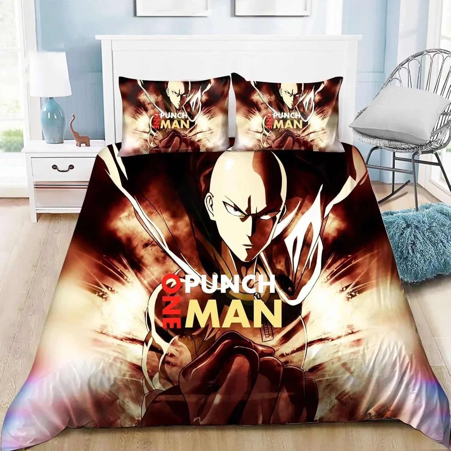ONE PUNCH-MAN bed Set,Saitama Bedding for Adult Kids Bed Set , PUNCH-MAN Quilt Cover,Comforter Cover Bedding Set
ONE PUNCH-MAN bed Set,Saitama Bedding for Adult Kids Bed Set , PUNCH-MAN Quilt Cover,Comforter Cover Bedding Set