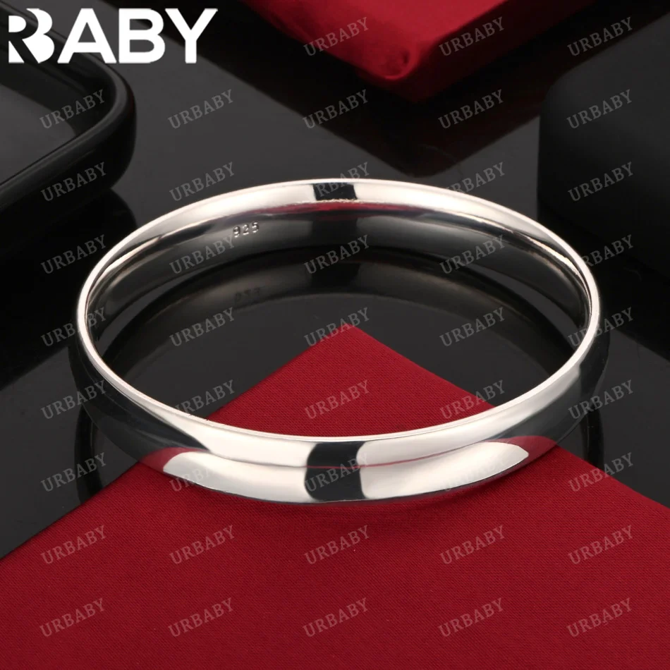 URBABY 925 Sterling Silver Bangle Simple Wide Version Bracelet For Women Jewelry Fashion Party Daily Wear
URBABY 925 Sterling Silver Bangle Simple Wide Version Bracelet For Women Jewelry Fashion Party Daily Wear