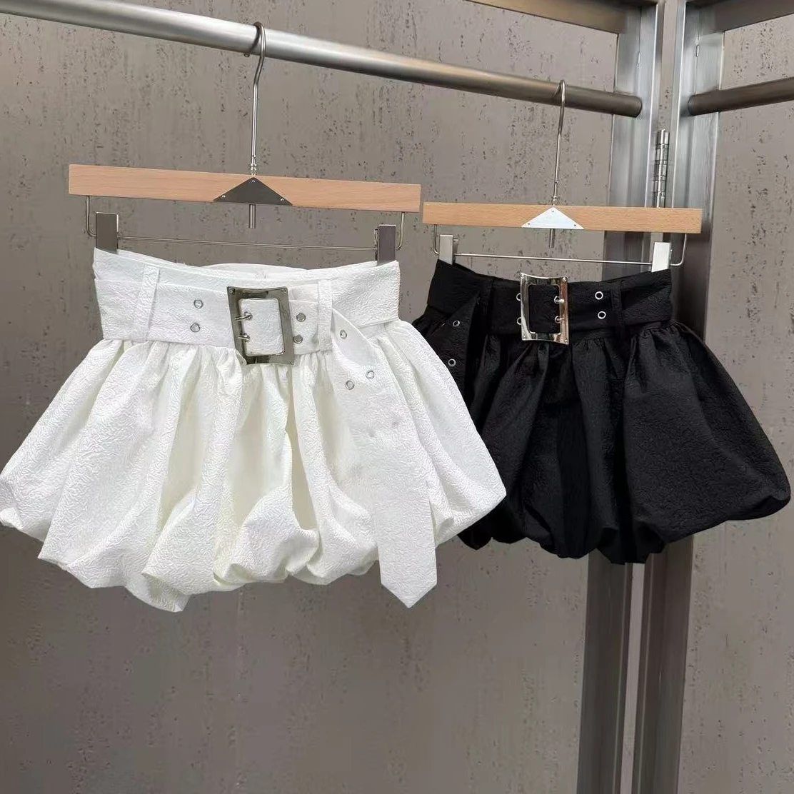 2026 Spring/summer Wide Belt Accent Bubble Hem Solid Color Skort - Sweet, Age-defying, and Flattering Skirt for Women,
2026 Spring/summer Wide Belt Accent Bubble Hem Solid Color Skort - Sweet, Age-defying, and Flattering Skirt for Women,