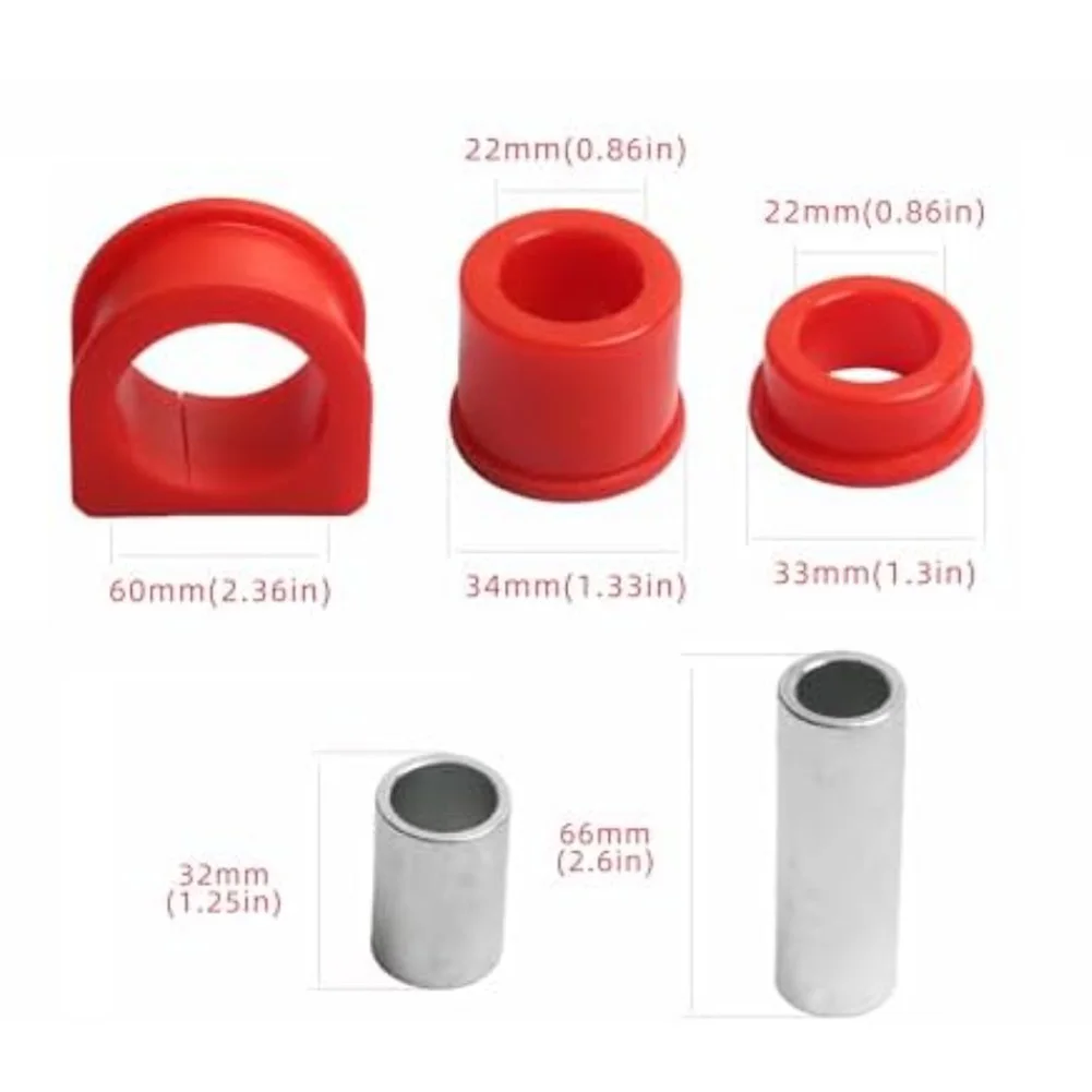 For Off-road As Shown In The Figure Steering Bushing Kit Polyurethane Mount Eliminates Wheel Shimmy Lab Proven 3-layer Dampening
For Off-road As Shown In The Figure Steering Bushing Kit Polyurethane Mount Eliminates Wheel Shimmy Lab Proven 3-layer Dampening