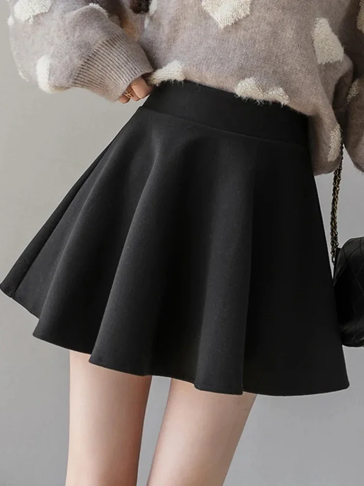 Solid Color PU Pleated Skirts: Winter Slim Fit High Waisted Women's Unique Zippered Mini Leather Skirt Autumn Fashion
Solid Color PU Pleated Skirts: Winter Slim Fit High Waisted Women's Unique Zippered Mini Leather Skirt Autumn Fashion