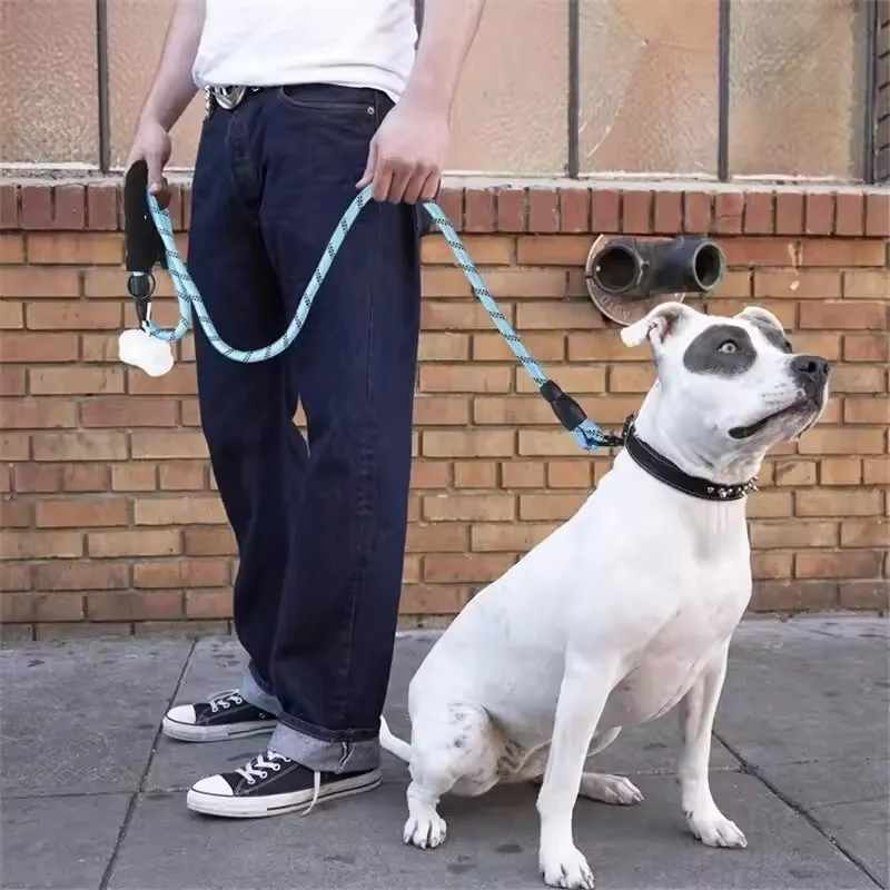 Reflective Dog Leash With Comfortable Padded Handle - Double Heavy Duty Traction Rope For Strong Dogs - Enhance Safety And Contr
Reflective Dog Leash With Comfortable Padded Handle - Double Heavy Duty Traction Rope For Strong Dogs - Enhance Safety And Contr