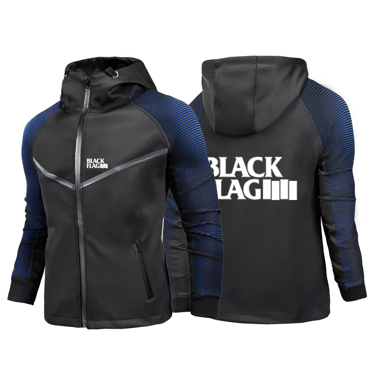 2024 Spring Autumn Men's Black Flag Logo Print Fashion Handsome Gradient Color Cardigan Zip Slim Sports Breathable Racing Suit
2024 Spring Autumn Men's Black Flag Logo Print Fashion Handsome Gradient Color Cardigan Zip Slim Sports Breathable Racing Suit