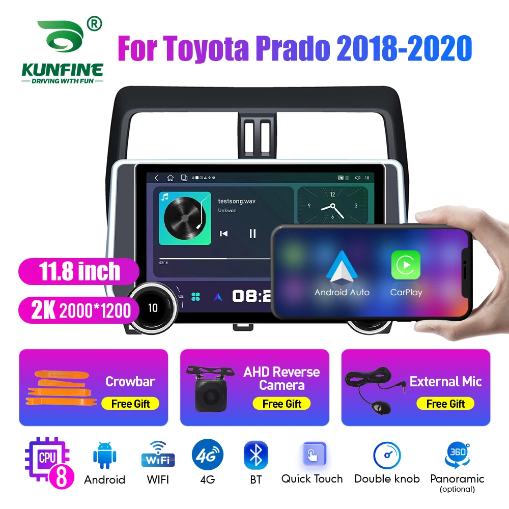 11.8 Inch 2K Double Knobs 2 Din Car Radio For Honda Prado 2018-2020 Car Radio DVD Multimedia Video Player Android Auto Carplay
11.8 Inch 2K Double Knobs 2 Din Car Radio For Honda Prado 2018-2020 Car Radio DVD Multimedia Video Player Android Auto Carplay