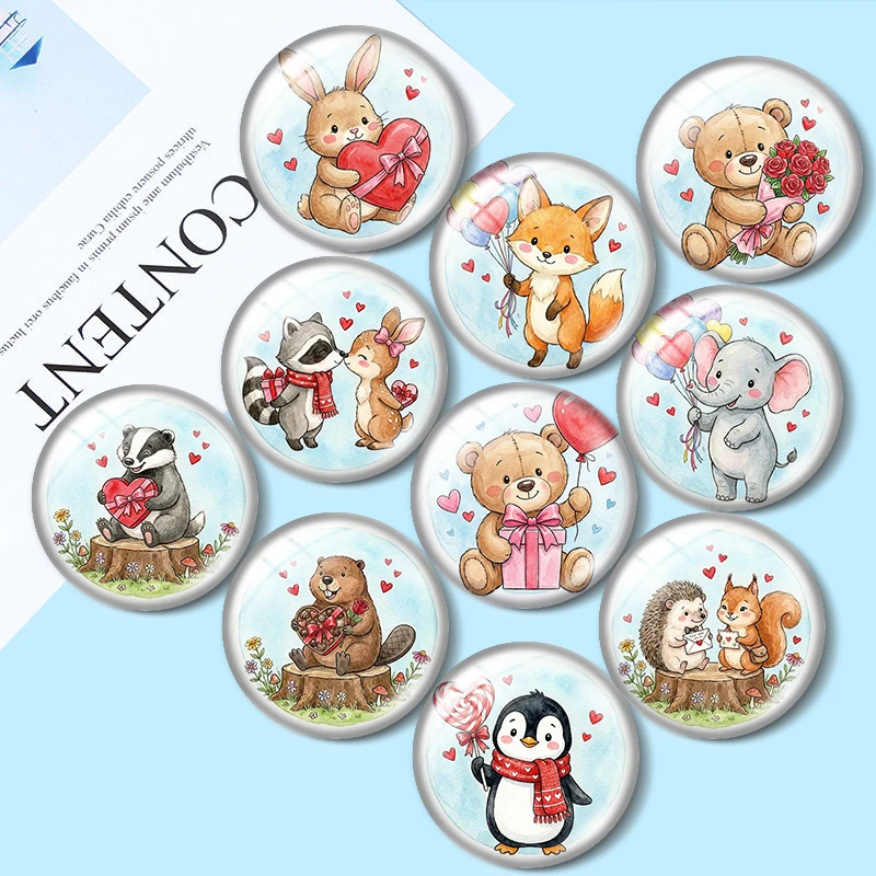 Animals Valentine Day 12/18/20/25mm glass cabochon bracelet pendant rings for jewelry demo earrings back Making findings
Animals Valentine Day 12/18/20/25mm glass cabochon bracelet pendant rings for jewelry demo earrings back Making findings