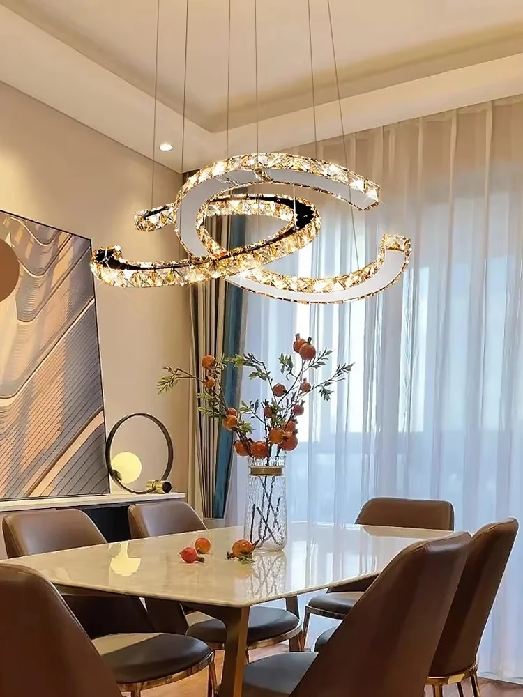 Modern Nordic Crystal Pendant Lights Creative Letter CC Chandelier for Living Room Restaurant Home Decor Fixture Hanging Lmaps
Modern Nordic Crystal Pendant Lights Creative Letter CC Chandelier for Living Room Restaurant Home Decor Fixture Hanging Lmaps