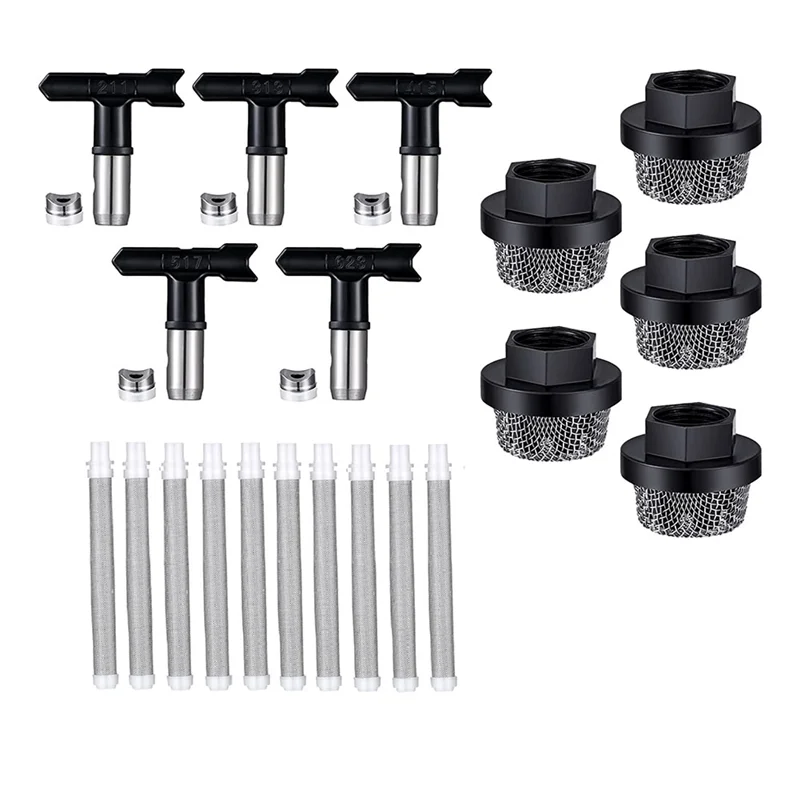 20 Pcs Airless Paint Sprayer Machine Parts Include 3/4 Inch Replacement Inlet Strainer Airless Spray Filter
20 Pcs Airless Paint Sprayer Machine Parts Include 3/4 Inch Replacement Inlet Strainer Airless Spray Filter