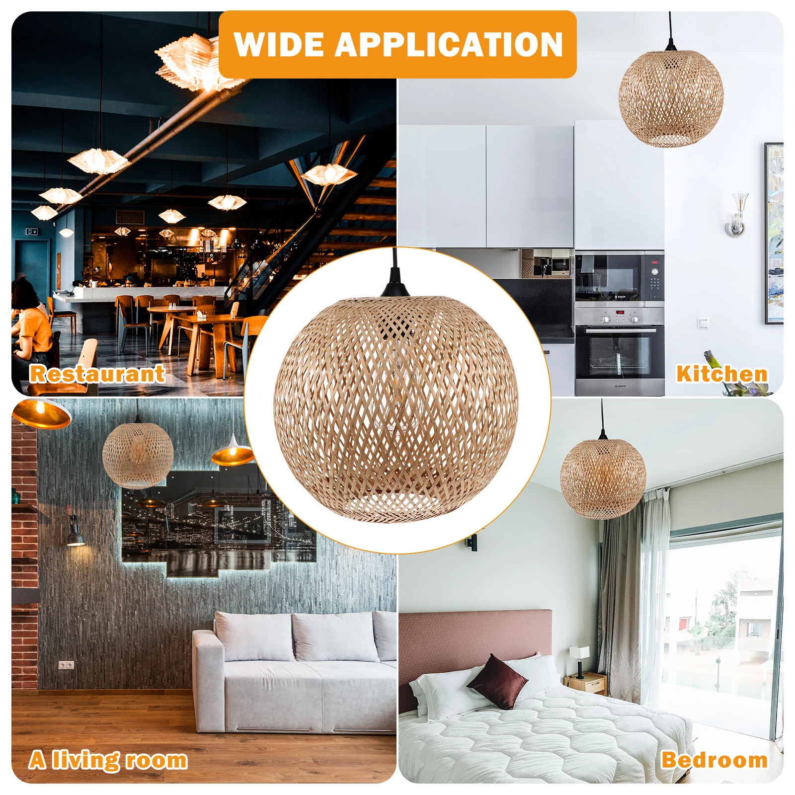 Bamboo Woven Lamp Durable Rattan Lantern Ch Indoor Ceiling Light H Ceiling Light made Weaving Moistureproof
Bamboo Woven Lamp Durable Rattan Lantern Ch Indoor Ceiling Light H Ceiling Light made Weaving Moistureproof