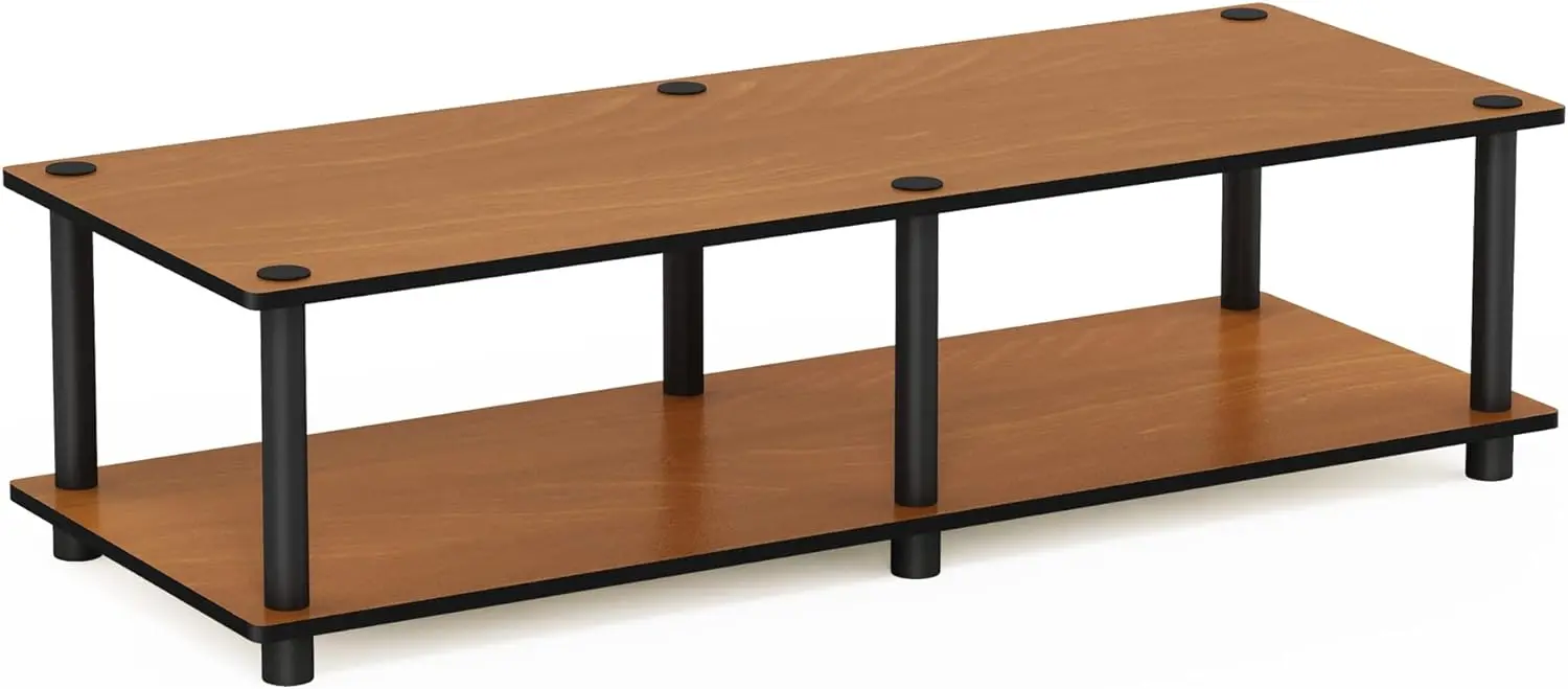 2-Tier TV Stand with Open Shelf, No Tools Assembly for TVs up to 46 Inch, Light Cherry Finish for Living Room or Bedroom
2-Tier TV Stand with Open Shelf, No Tools Assembly for TVs up to 46 Inch, Light Cherry Finish for Living Room or Bedroom