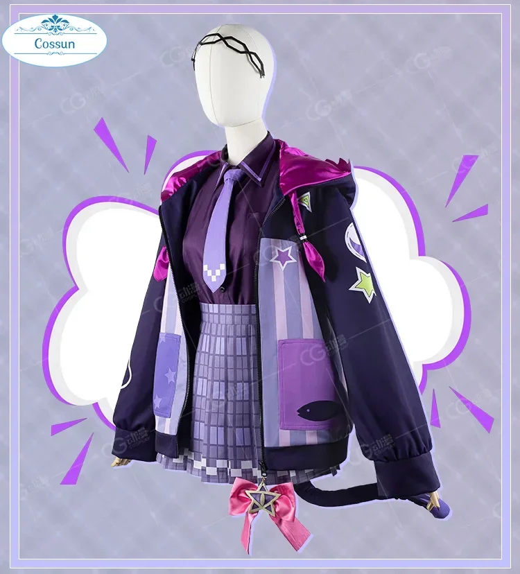 COSSUN Vtuber Nijisanji Murasaki Shion Косплей Костюм Хэллоуин Игровой Костюм Пальто Толстовка Рубашка Прекрасная Юбка Аниме Ролевая Игра Женщины
COSSUN Vtuber Nijisanji Murasaki Shion Косплей Костюм Хэллоуин Игровой Костюм Пальто Толстовка Рубашка Прекрасная Юбка Аниме Ролевая Игра Женщины