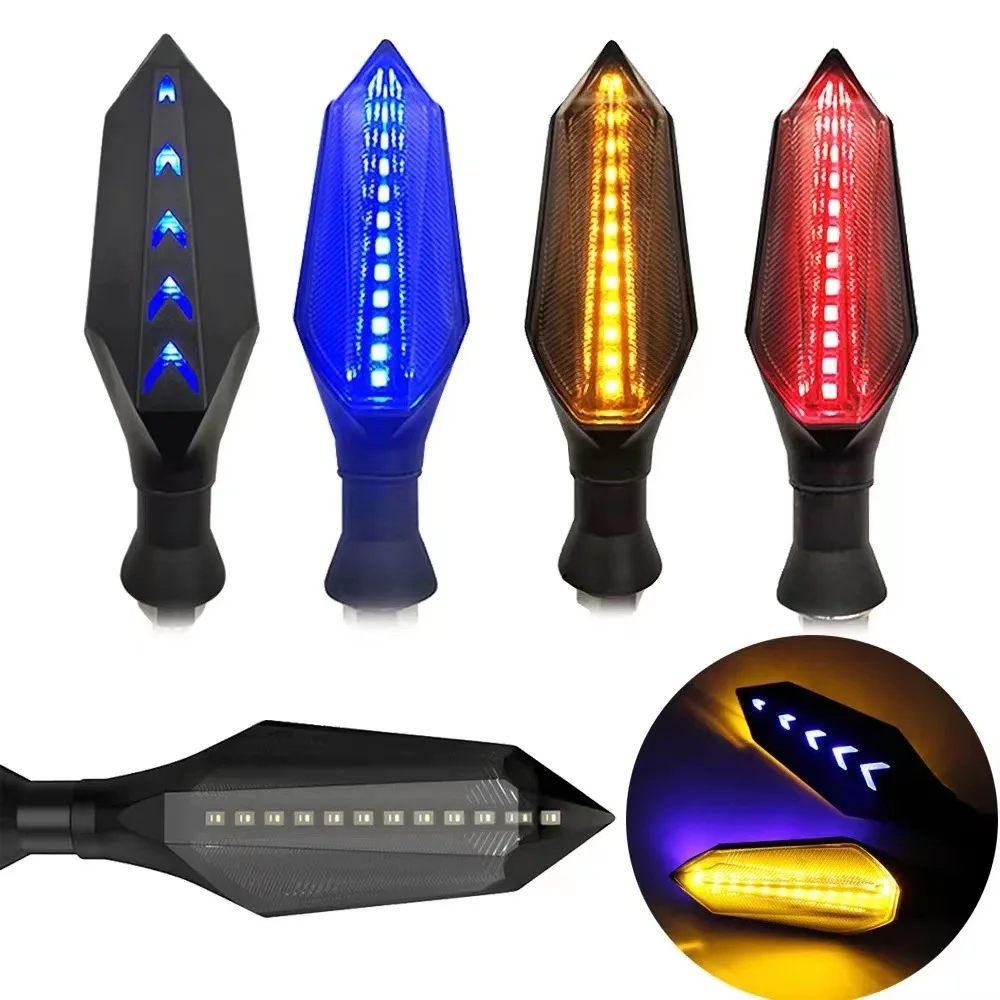 Universal Motorcycle LED Turn Signal Double Color Daytime Running Turn Signal Light flow like water,DC12V
Universal Motorcycle LED Turn Signal Double Color Daytime Running Turn Signal Light flow like water,DC12V