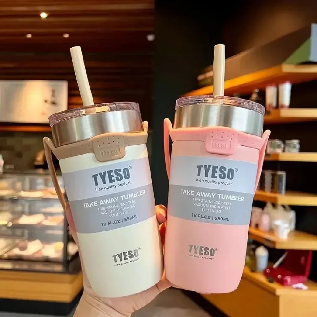 Tyeso 550/710ML Stainless Steel Coffee Mug With Straw Car Water Bottle Vacuum Flask Tumbler Insulated Cup Double Thermos Bottle
Tyeso 550/710ML Stainless Steel Coffee Mug With Straw Car Water Bottle Vacuum Flask Tumbler Insulated Cup Double Thermos Bottle