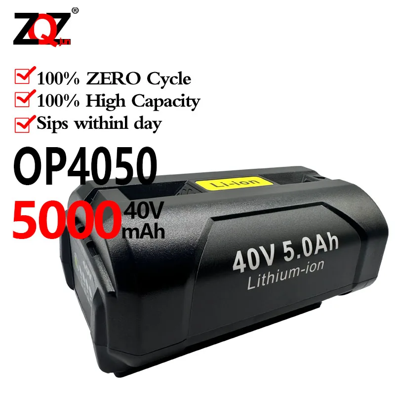 Replace Ryobi 40V battery OP4026A OP4050 Ryobi blower lawn mower battery
Replace Ryobi 40V battery OP4026A OP4050 Ryobi blower lawn mower battery