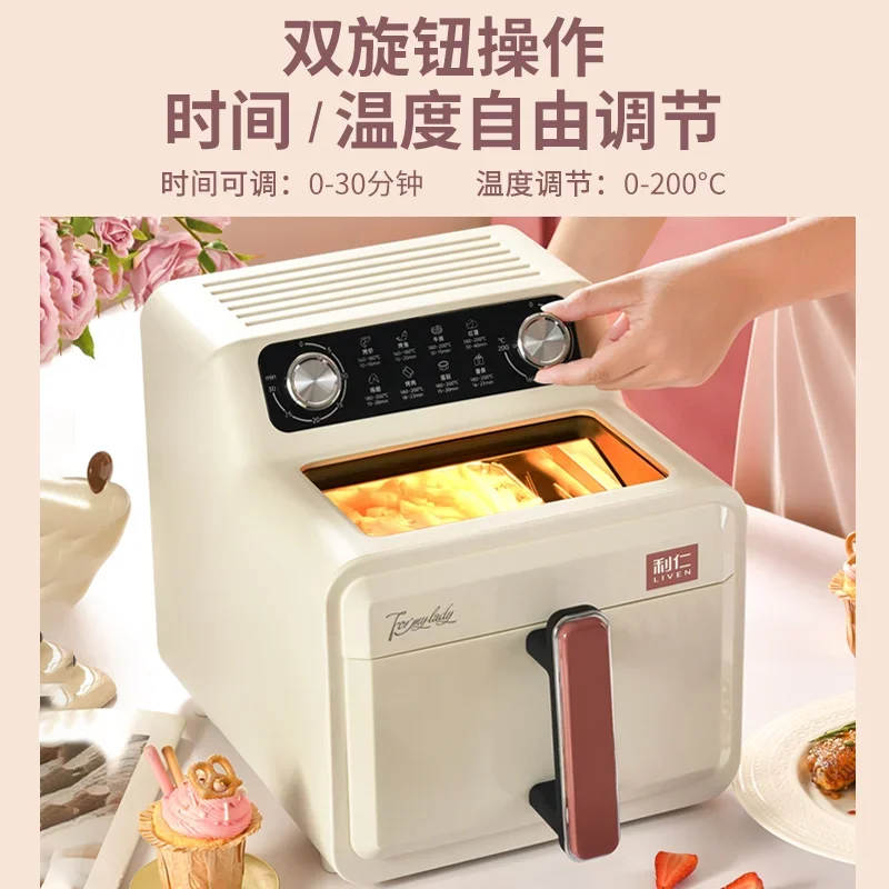 Аэрофритюрница, видимая бытовая электрическая фритюрница без покрытия из нержавеющей стали, машина для картофеля фри большой емкости
Аэрофритюрница, видимая бытовая электрическая фритюрница без покрытия из нержавеющей стали, машина для картофеля фри большой емкости