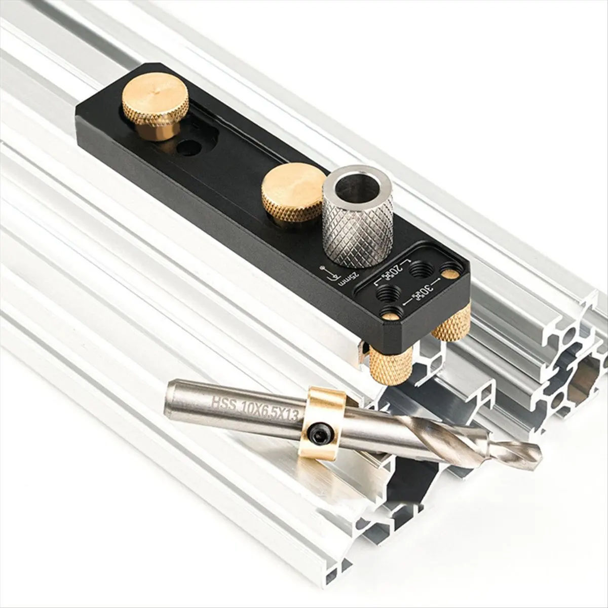 A58Z Track Drill Guide with Sliders Countersunk Step Drill Guide Punch Connection Tool Hole Punching Guide Tools Punch Aid
A58Z Track Drill Guide with Sliders Countersunk Step Drill Guide Punch Connection Tool Hole Punching Guide Tools Punch Aid