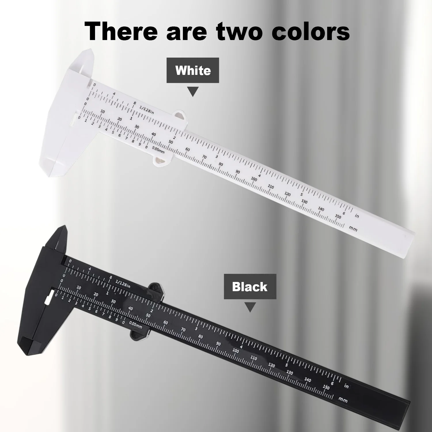 150mm Plastic Vernier Caliper Double Scale Eyebrow Measuring Ruler Permanent Makeup Tattoo Measuring Tool Black White 2 Colors
150mm Plastic Vernier Caliper Double Scale Eyebrow Measuring Ruler Permanent Makeup Tattoo Measuring Tool Black White 2 Colors