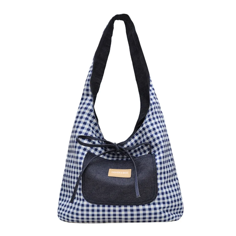 Lattice Double Sided Plaid Denim Vest Bag Japanese Style Cloth Denim Shoulder Bag Leisure Commuting Canvas Tote Bag Student
Lattice Double Sided Plaid Denim Vest Bag Japanese Style Cloth Denim Shoulder Bag Leisure Commuting Canvas Tote Bag Student