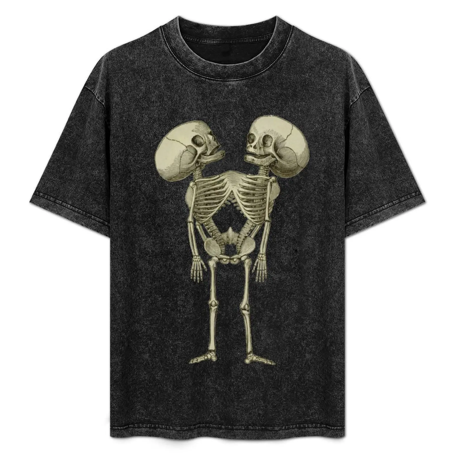 Siamese Twins Skeleton T-Shirt Daily Work Short Sleeve Top
Siamese Twins Skeleton T-Shirt Daily Work Short Sleeve Top