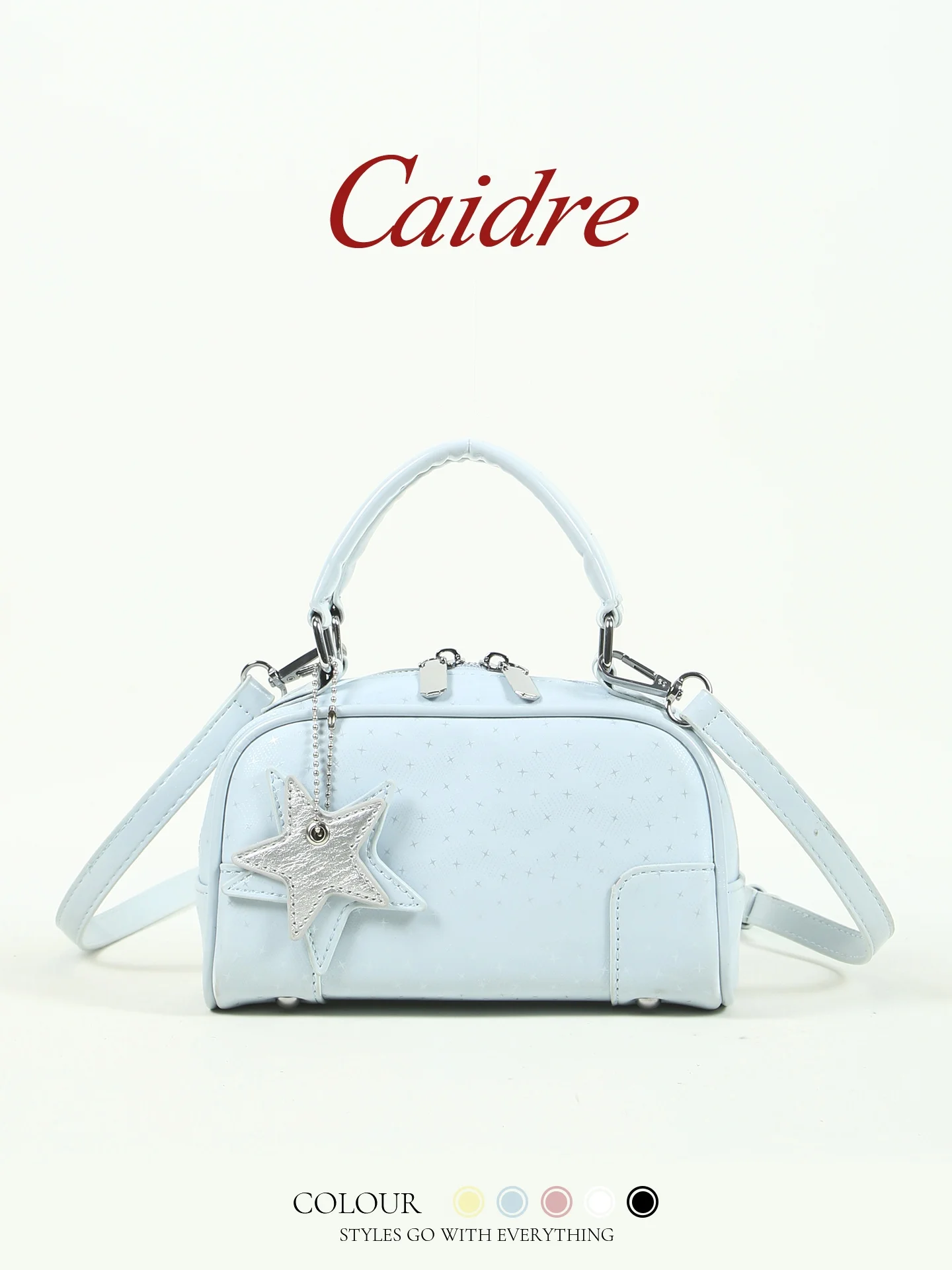 Caidre Commuter Star Polka Dot Handbag Women's New 2026 Boston Pillow Crossbody Bag Soft Handle Medium Size PU Leather
Caidre Commuter Star Polka Dot Handbag Women's New 2026 Boston Pillow Crossbody Bag Soft Handle Medium Size PU Leather