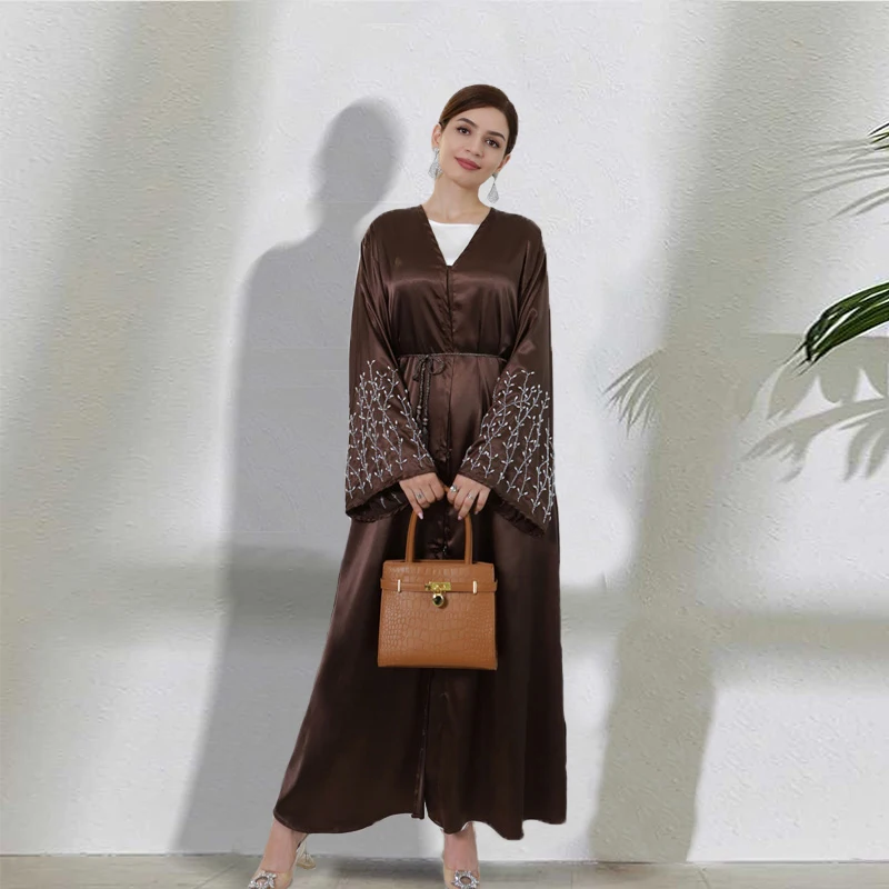 Eid Islamic Modest Dress for Women Abaya Lace-up Sleeve Morocco Casual Ramadan Vestidos Prayer Kaftan Dubai Muslim Long Robe
Eid Islamic Modest Dress for Women Abaya Lace-up Sleeve Morocco Casual Ramadan Vestidos Prayer Kaftan Dubai Muslim Long Robe