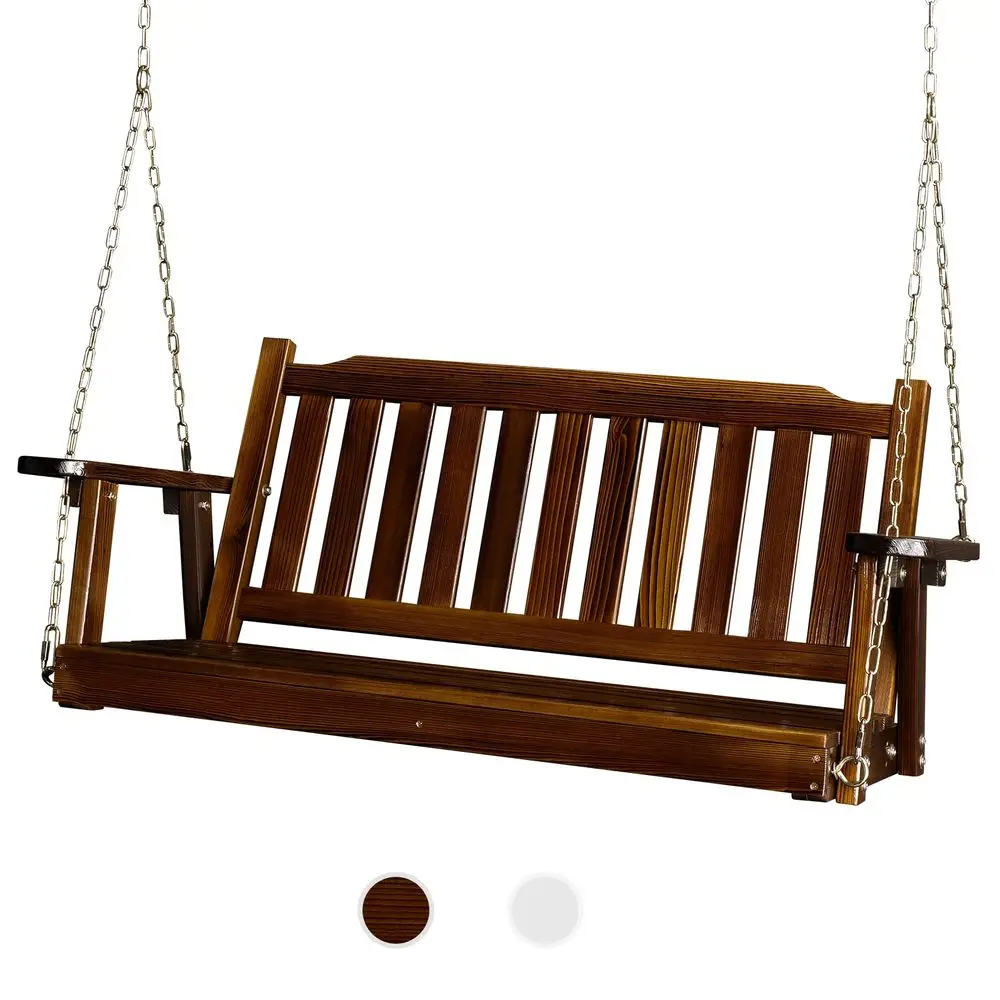 Heavy Duty 880 LBS 4 FT Outdoor Porch Swing, Patio Hanging Swing Bench for Yard, Rustic
Heavy Duty 880 LBS 4 FT Outdoor Porch Swing, Patio Hanging Swing Bench for Yard, Rustic