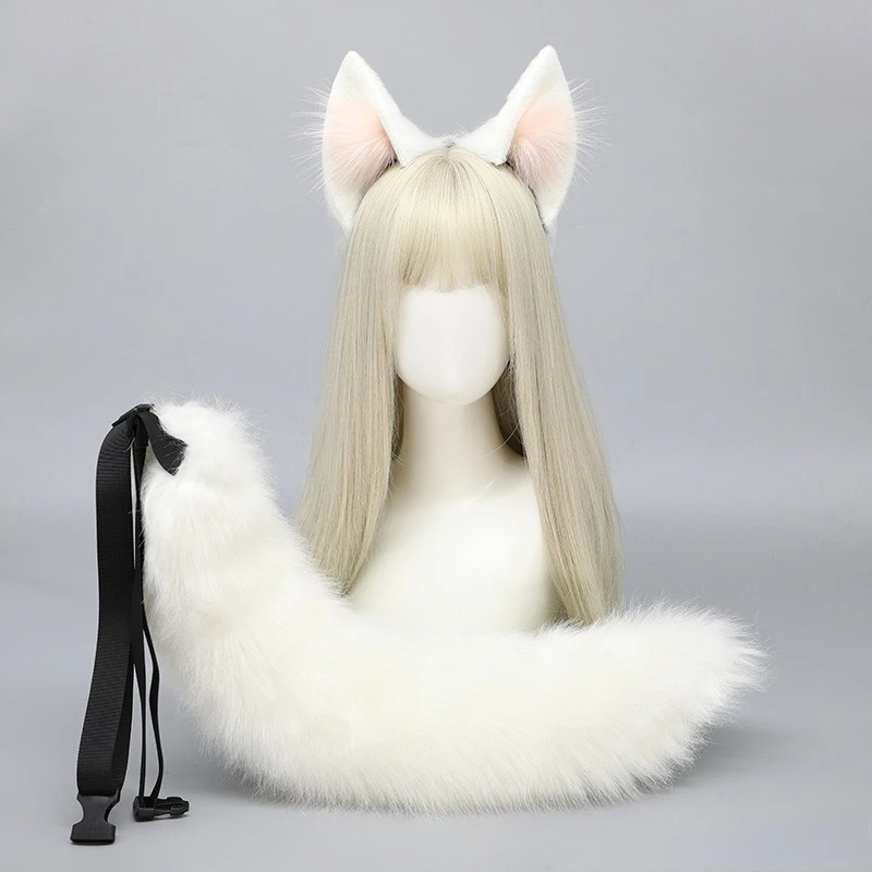 Cosplay Wolf Dog Ears HairBand Ears Beast Tail Dress Up Party Headdress Black-backed Wolf Ears Headband Dog Tail Accessories Set
Cosplay Wolf Dog Ears HairBand Ears Beast Tail Dress Up Party Headdress Black-backed Wolf Ears Headband Dog Tail Accessories Set