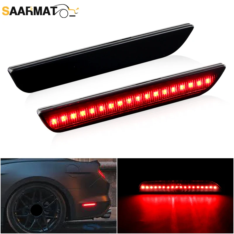 2pcs Smoked Lens Red Lamps LED Rear Bumper Side Marker Signal Lights For 2010-2014 Ford Mustang OEM:AR3Z15A201D Car Accessories
2pcs Smoked Lens Red Lamps LED Rear Bumper Side Marker Signal Lights For 2010-2014 Ford Mustang OEM:AR3Z15A201D Car Accessories
