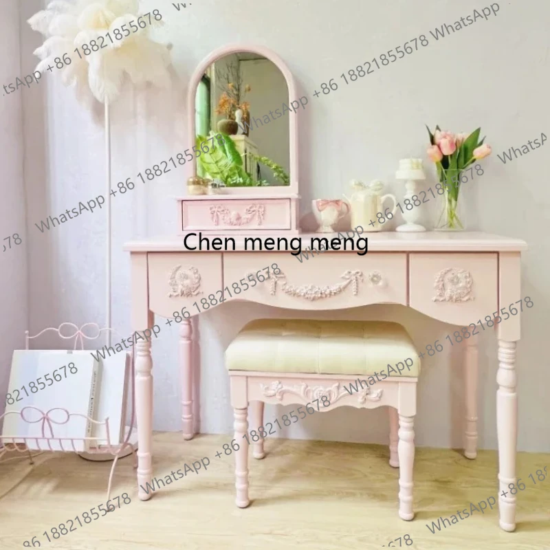 Girls Wood Modern Vanity Table Storage Mirror Drawers Luxury Bedroom Dressers Space Saving Penteadeira Quarto Furniture Home
Girls Wood Modern Vanity Table Storage Mirror Drawers Luxury Bedroom Dressers Space Saving Penteadeira Quarto Furniture Home