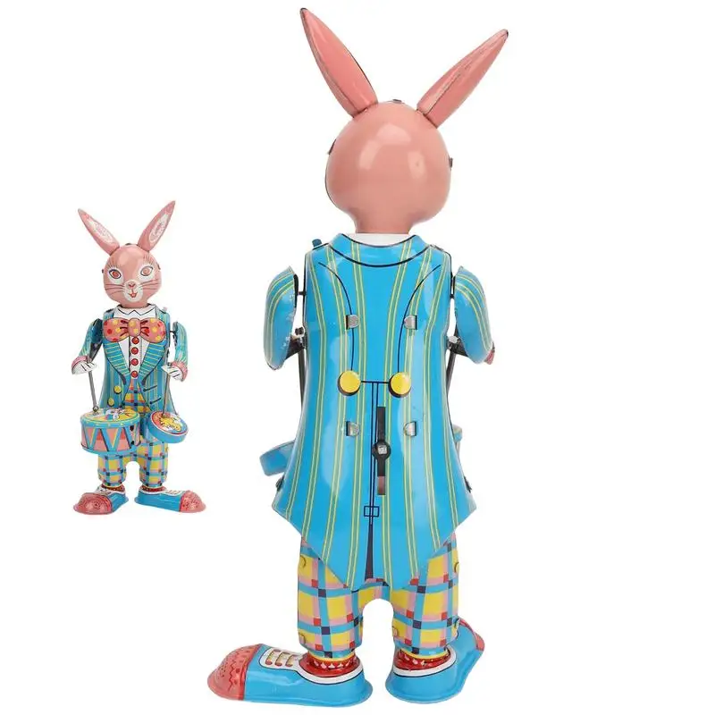 Retro Clockwork Bunny Drummer Rabbit Playing Drums Mechanical Toy Classic Wind-Up Animal Shaking Robot For Desktop Decor
Retro Clockwork Bunny Drummer Rabbit Playing Drums Mechanical Toy Classic Wind-Up Animal Shaking Robot For Desktop Decor