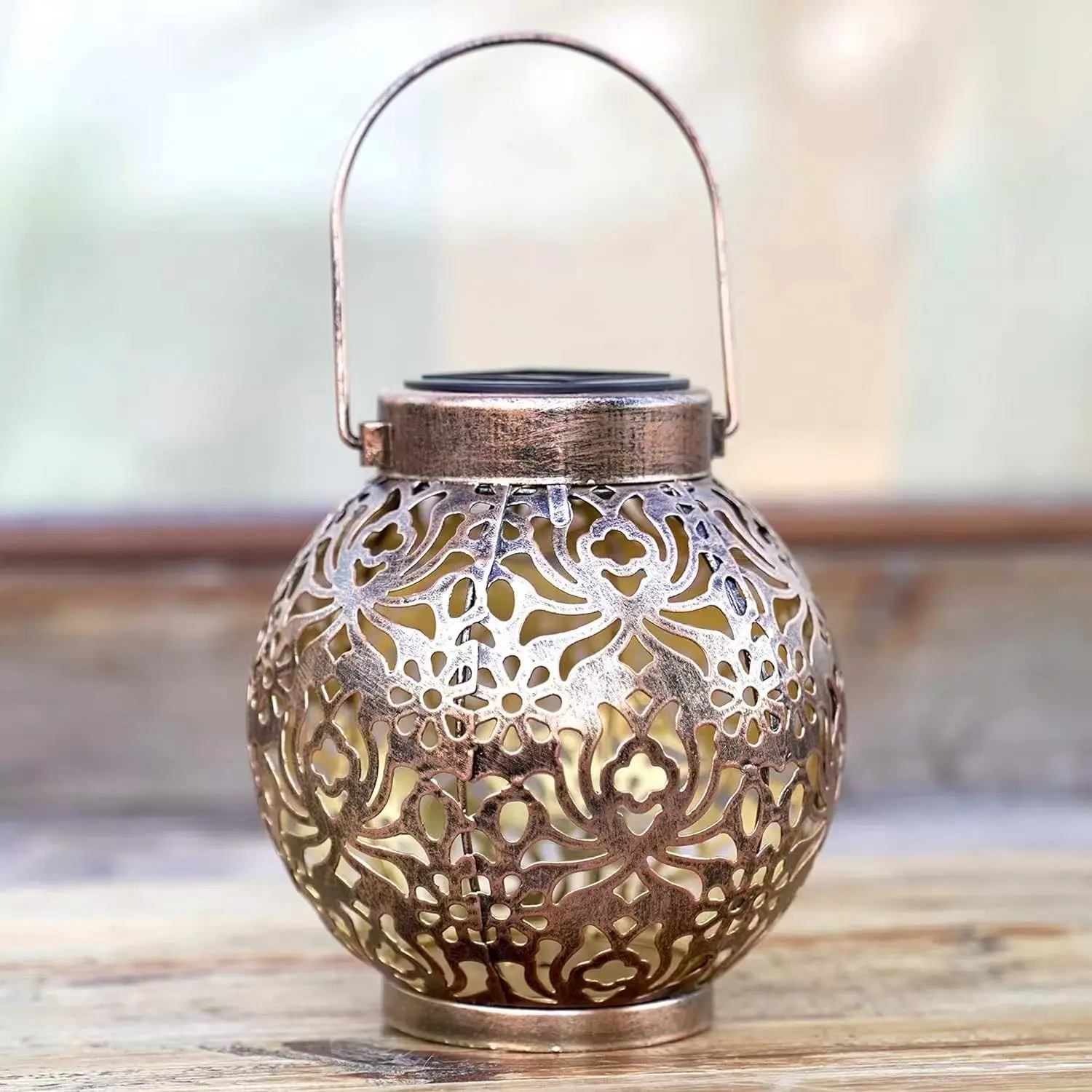 Solar Lantern Iron Art Hollow Pattern Projection Light Outdoor Hanging Decorative Light Garden Patio Porch Decorative Light
Solar Lantern Iron Art Hollow Pattern Projection Light Outdoor Hanging Decorative Light Garden Patio Porch Decorative Light