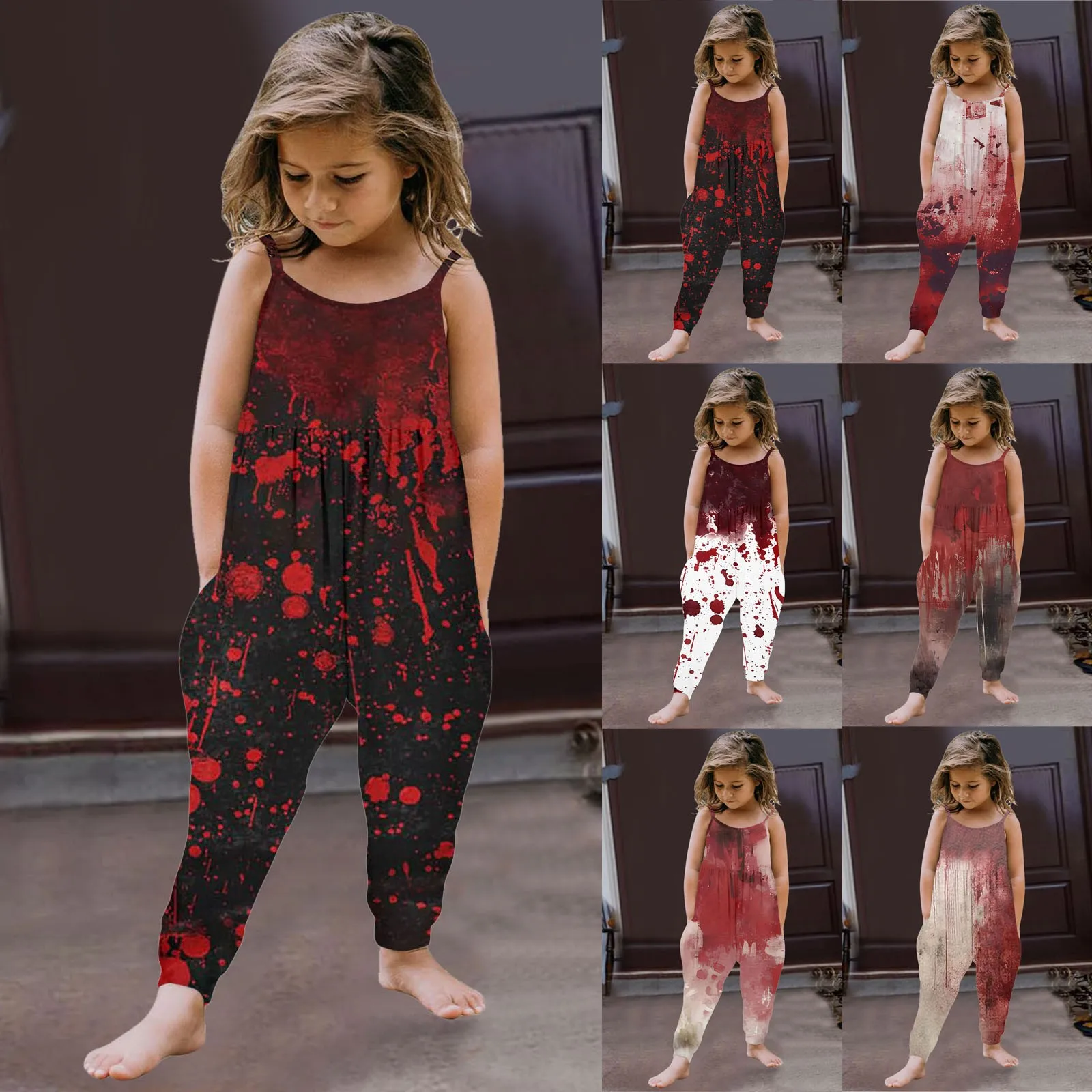 Jumpsuit Outfits Halloween Romper Kids Strap Cartoon Baby Rompers Little Girls Baby Girl Terror Dresses Infant Rompers Girl
Jumpsuit Outfits Halloween Romper Kids Strap Cartoon Baby Rompers Little Girls Baby Girl Terror Dresses Infant Rompers Girl