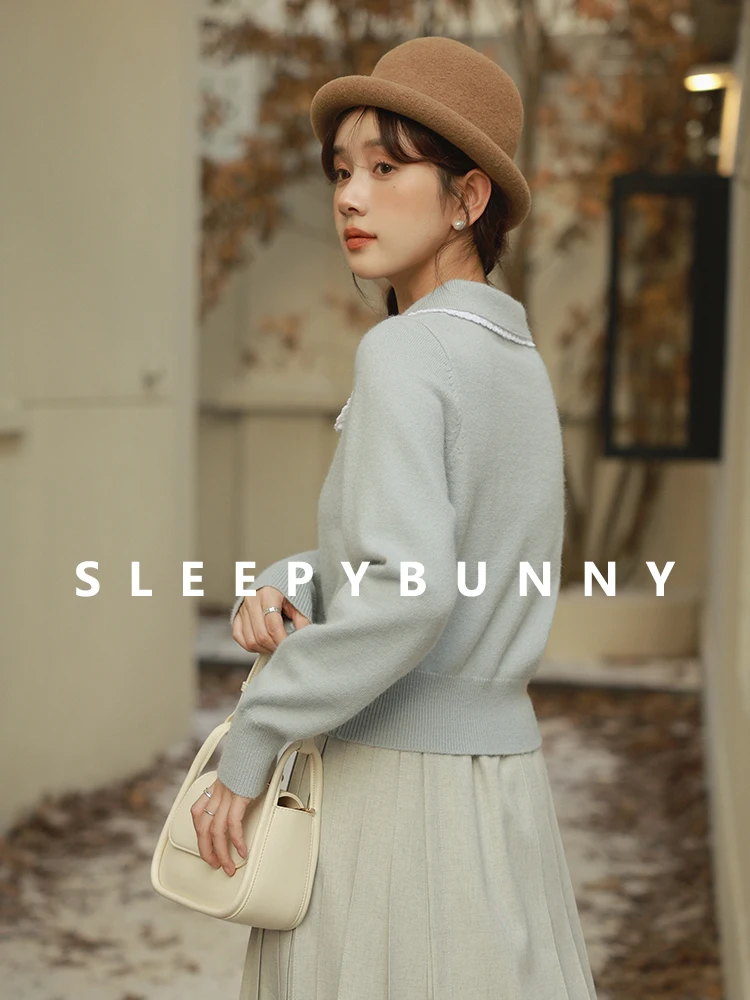 Sweet Lace Collar Knit Sweater Women Slim Fit Cropped Pullover Ruffles Contrast Trim Doll Collar Top Soft Girl Autumn Outfits
Sweet Lace Collar Knit Sweater Women Slim Fit Cropped Pullover Ruffles Contrast Trim Doll Collar Top Soft Girl Autumn Outfits
