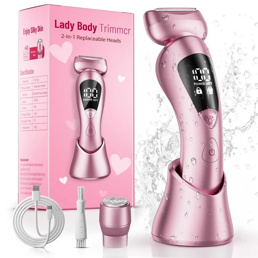 Триммер для бикини для женщин, обновленная аккумуляторная безболезненная бритва для волос на теле, IPX7, водонепроницаемая беспроводная бритва со светодиодным дисплеем для
Триммер для бикини для женщин, обновленная аккумуляторная безболезненная бритва для волос на теле, IPX7, водонепроницаемая беспроводная бритва со светодиодным дисплеем для