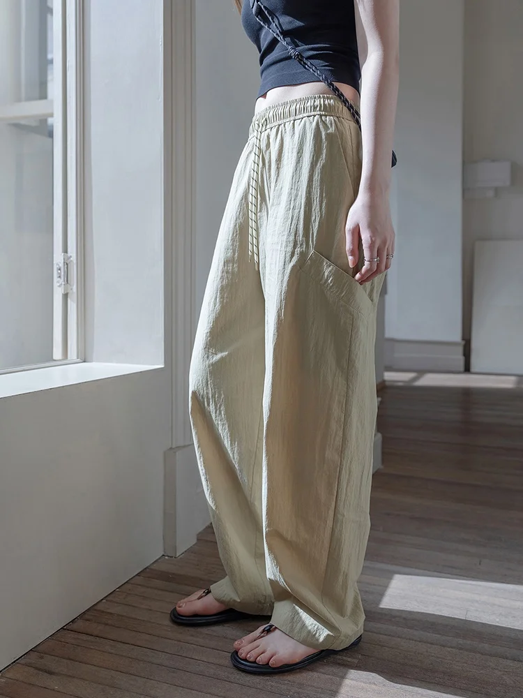 Mlife High Waist Elastic Loose Straight Leg Casual Pants Women Summer Wide Leg Loose Long Trousers Comfortable Lazy Sle
Mlife High Waist Elastic Loose Straight Leg Casual Pants Women Summer Wide Leg Loose Long Trousers Comfortable Lazy Sle