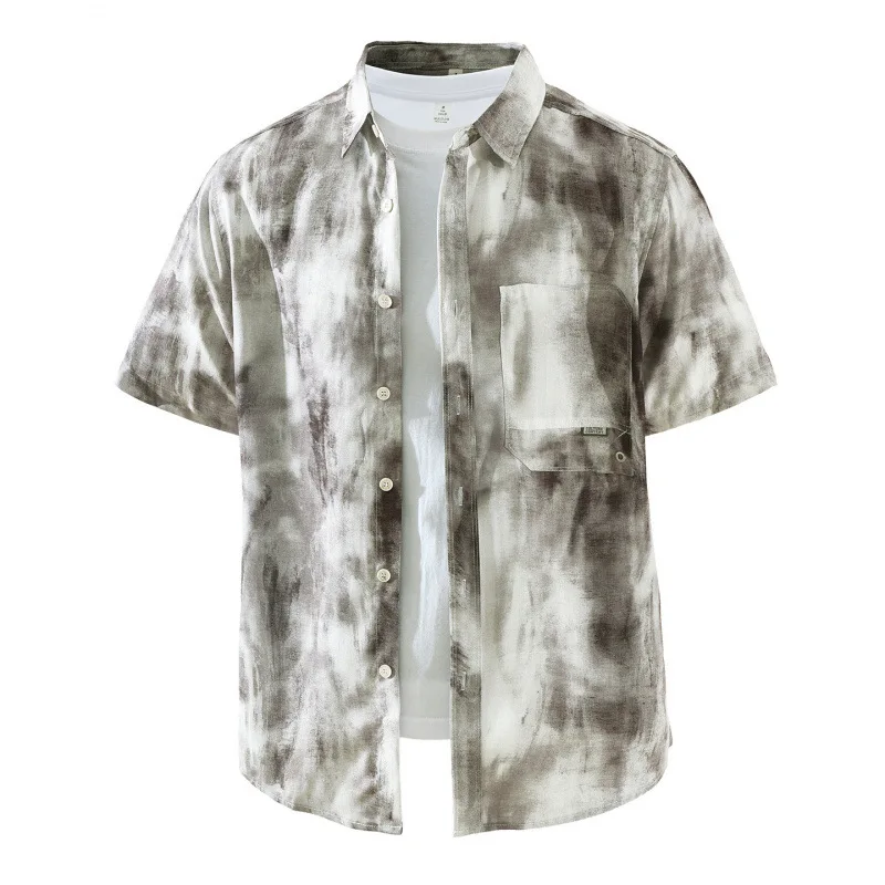 Casual Fashion Short Sleeve Men's Printed Shirts Japanese Streetwear Youth Tops Lapel Pocket Button Shirt Literary Men Clothing
Casual Fashion Short Sleeve Men's Printed Shirts Japanese Streetwear Youth Tops Lapel Pocket Button Shirt Literary Men Clothing