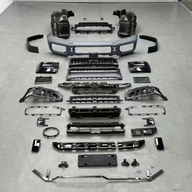 Car Front Bumper Assembly for Mercedes Benz G63 2025 Modified Grille Front Wheel Eyebrow Fog Lamp Frame Bumper
Car Front Bumper Assembly for Mercedes Benz G63 2025 Modified Grille Front Wheel Eyebrow Fog Lamp Frame Bumper