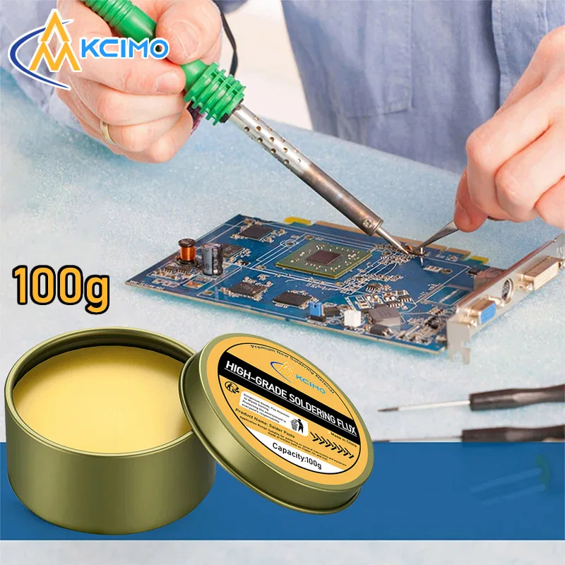 Kcimo 100g Soldering Paste Rosin Flux Lead-free Easy To Soldering Soldering Iron Repair Stainless Steel Sheet Nickel Solder Wire
Kcimo 100g Soldering Paste Rosin Flux Lead-free Easy To Soldering Soldering Iron Repair Stainless Steel Sheet Nickel Solder Wire