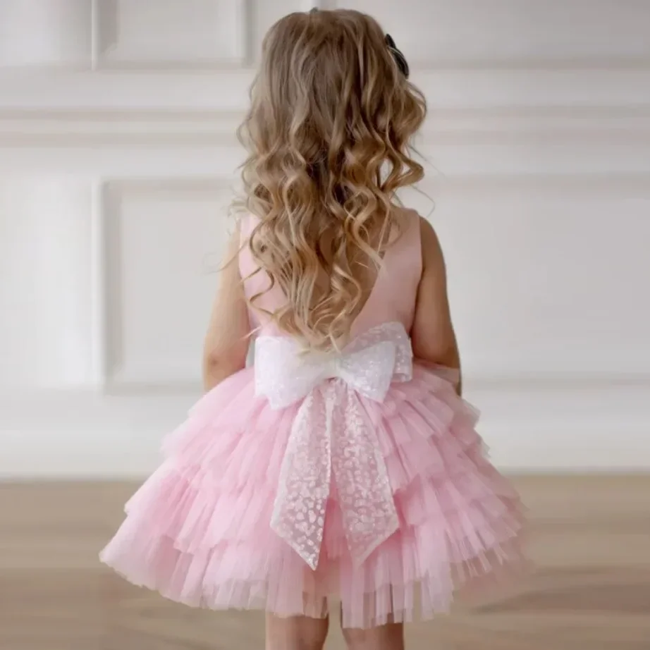 Pink Flower Girl Dress Exquisite Sleeveless O-Neck Knee-Length Kids Princess Girls Wedding Birthday First Communion Party Dress
Pink Flower Girl Dress Exquisite Sleeveless O-Neck Knee-Length Kids Princess Girls Wedding Birthday First Communion Party Dress