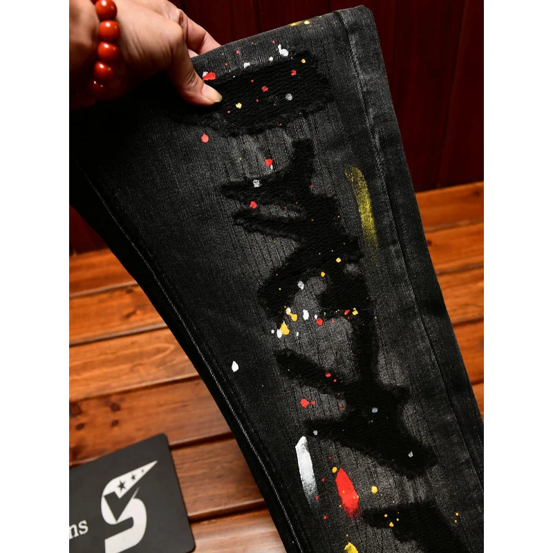 High-End Vintage Ripped Jeans for Men Slim Fit Trendy Paint Print 2025 Autumn and winter casual trendy long pants
High-End Vintage Ripped Jeans for Men Slim Fit Trendy Paint Print 2025 Autumn and winter casual trendy long pants