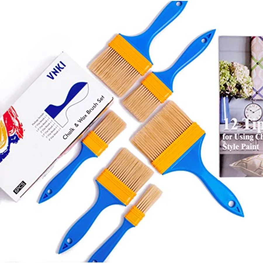 Chalk and Wax Paint Brush for Furniture - 6PCS Set Paint Brushes for Painting and Refinishing 1, 1.5, 2, 2.5, 3, 4in …
Chalk and Wax Paint Brush for Furniture - 6PCS Set Paint Brushes for Painting and Refinishing 1, 1.5, 2, 2.5, 3, 4in …