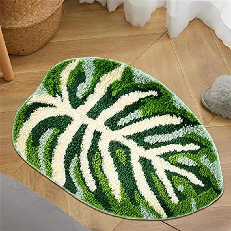Green Leaf Mat Anti-Slip Palm Shaped Bathroom Mat Monstera Cute Bath Mat Super Absorbent Bath Mat Bathroom Rug,B Easy Install
Green Leaf Mat Anti-Slip Palm Shaped Bathroom Mat Monstera Cute Bath Mat Super Absorbent Bath Mat Bathroom Rug,B Easy Install