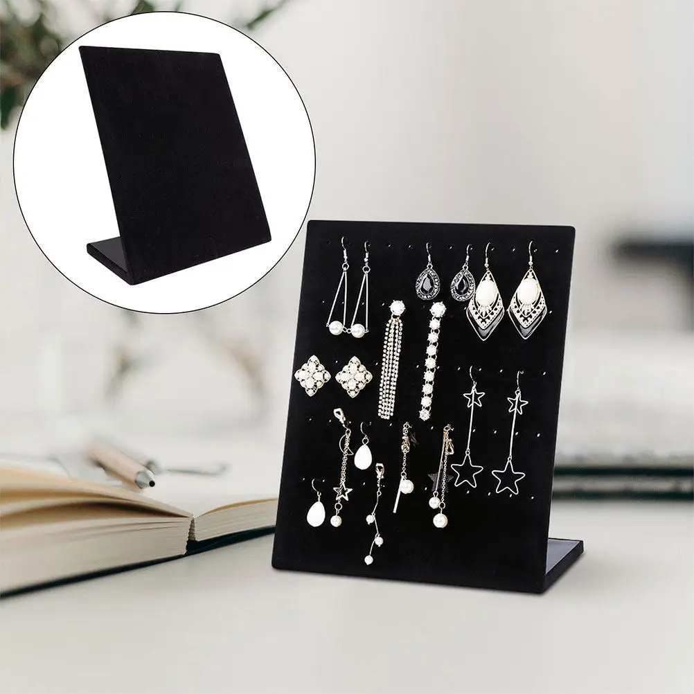 2Pcs Jewelry Display Stand Black Earring Organizer Stand with Multiple Holes Portable Earring Holder for Travel and Business
2Pcs Jewelry Display Stand Black Earring Organizer Stand with Multiple Holes Portable Earring Holder for Travel and Business