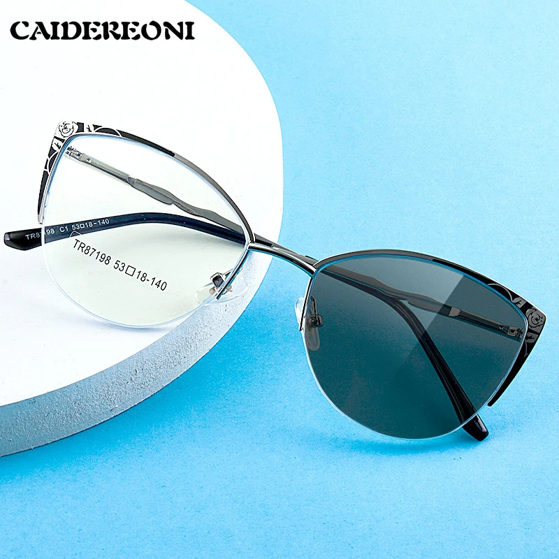 Очки CAIDERONI Fashion Cat Eye, металлические, с возможностью индивидуальной настройки, для чтения, с защитой от синего света, прогрессивные, фотохромные, 87198
Очки CAIDERONI Fashion Cat Eye, металлические, с возможностью индивидуальной настройки, для чтения, с защитой от синего света, прогрессивные, фотохромные, 87198