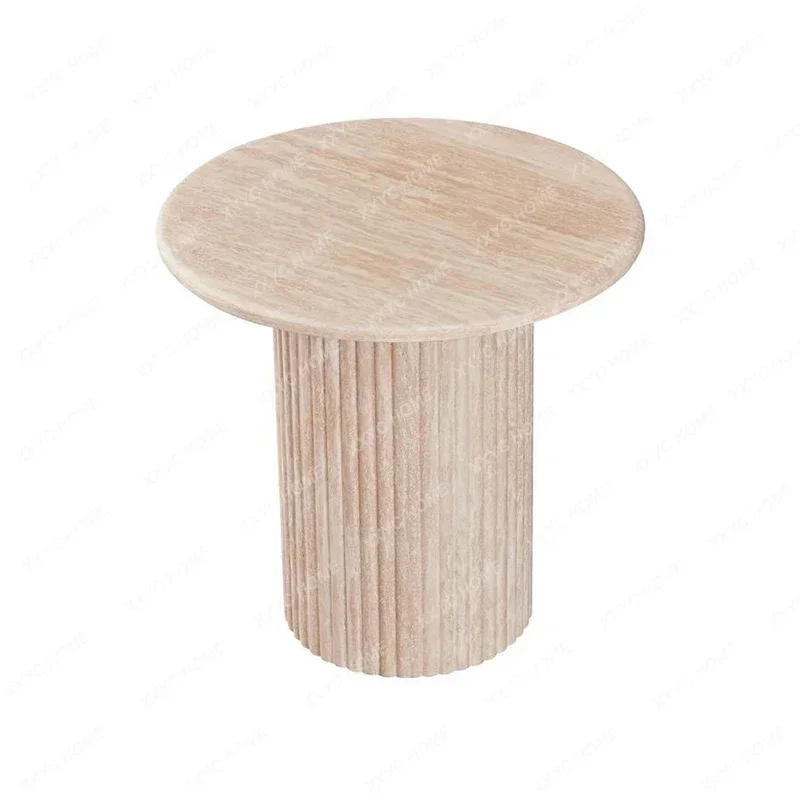 Imported beige travertine edge small apartment living room sofa creative coffee table, wabi sandy wind
Imported beige travertine edge small apartment living room sofa creative coffee table, wabi sandy wind
